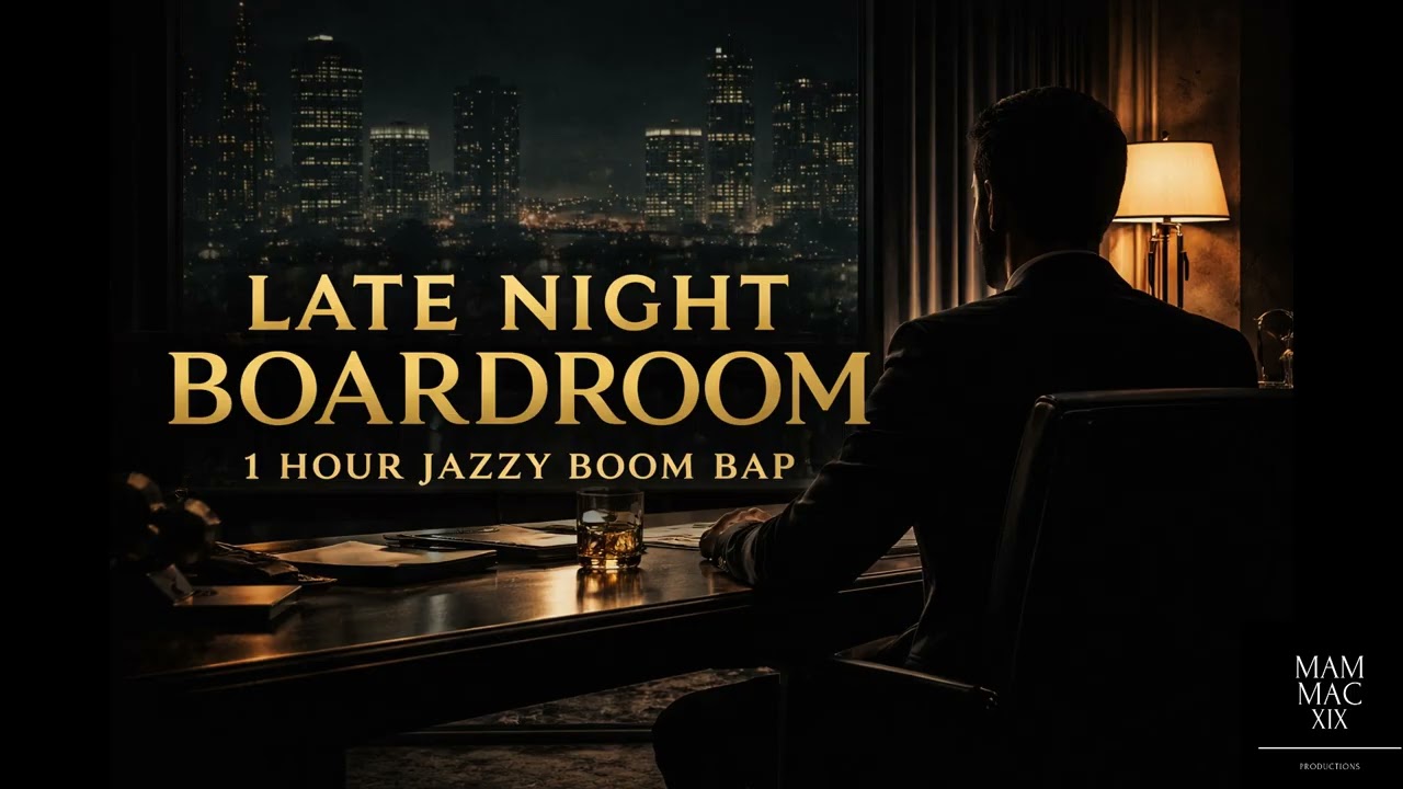 Late Night Boardroom – 1 Hour Jazzy Boom Bap for Silent Hustlers