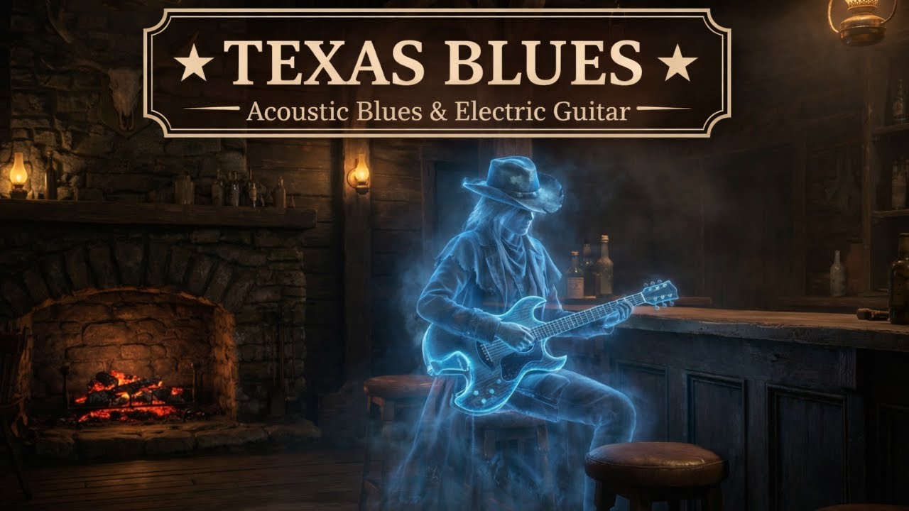 Texas Blues 🎸 Slow Electric & Acoustic Guitar for Late Nights