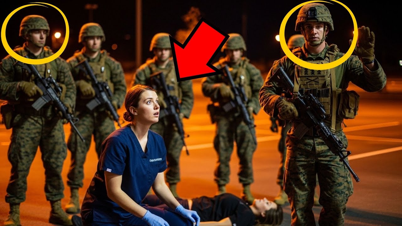"Why Did Marines Surround the Hospital? — A Tired Nurse Had Just Helped a Collapsed Stranger"