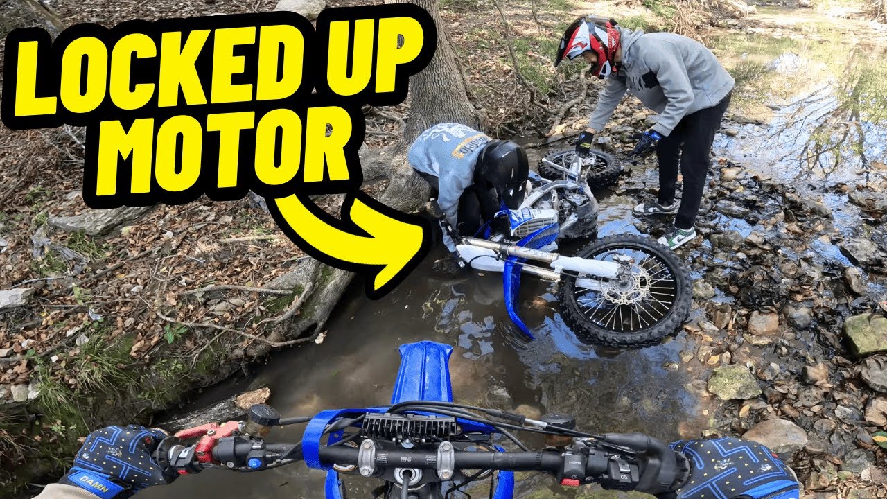This Creek TOTALED His Motorcycle...
