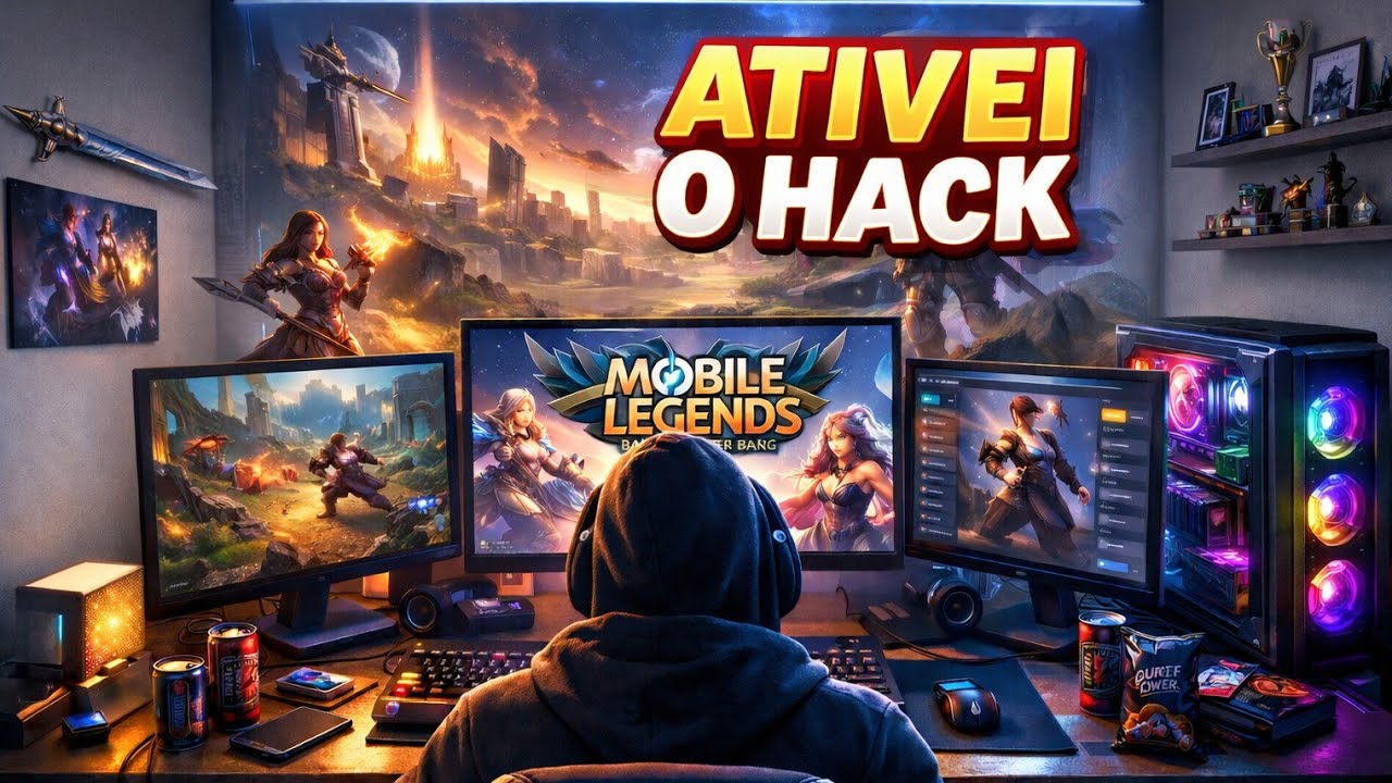 ATIVEI O HACK NO MOBILE LEGENDS | Impossível Perder 
