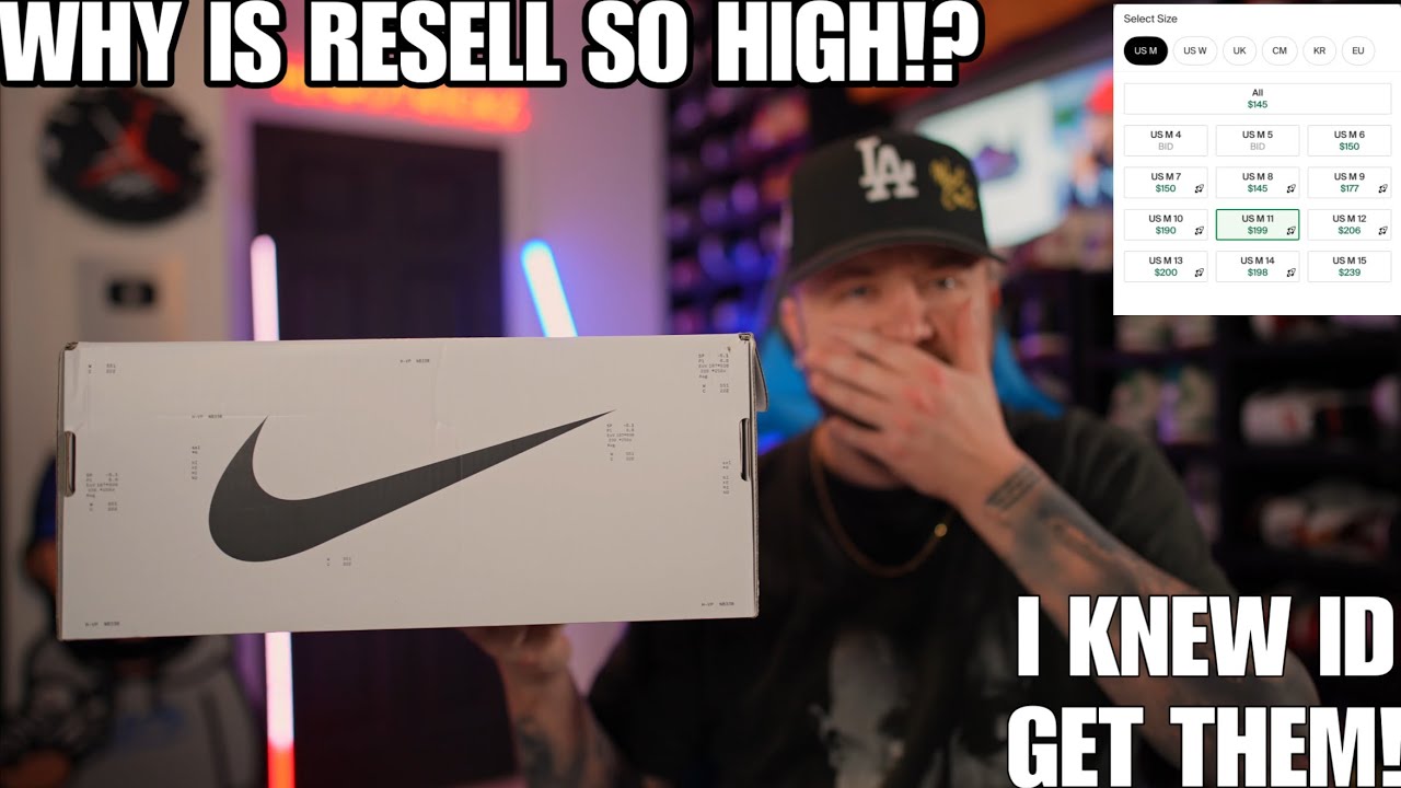 THE RESELL ON THIS SNEAKER IS OVER DOUBLE  RETAIL! WHAT IS DRIVING THE PRICE OF THIS ONE!
