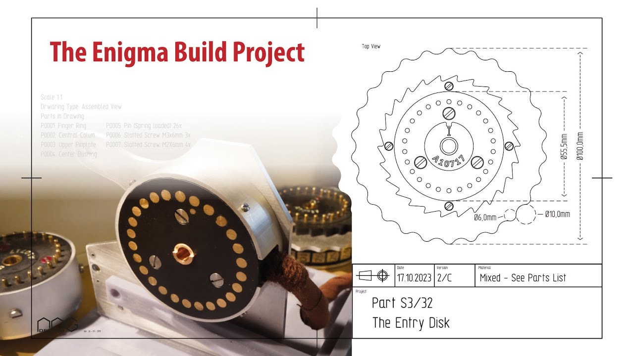 The Enigma Build Project – s3e3 The Entry Disk