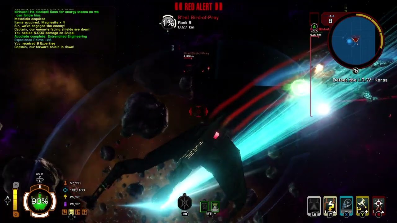 Star Trek space battle ￼
