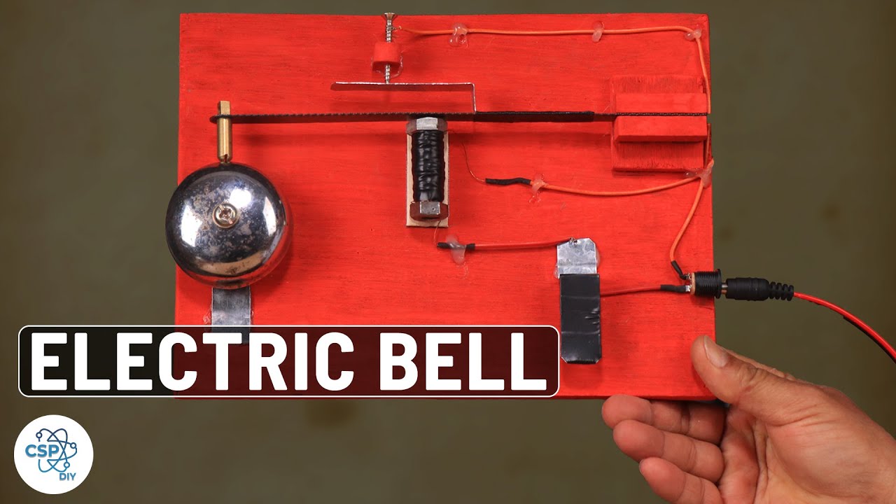 How to Make Electric Bell from Recyclable Objects at home | DIY