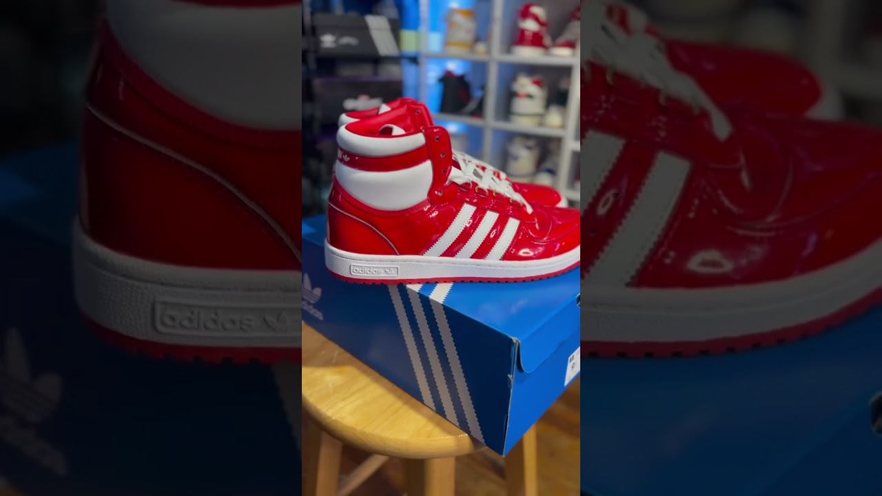 Adidas Top Ten red Patent leather #yesadidas #adidas #topten