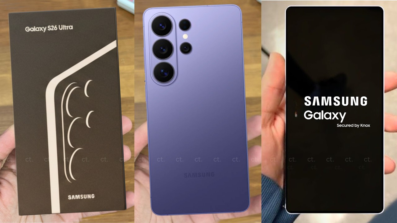 Распаковка и первый взгляд на Samsung Galaxy S26 Ultra &mdash; кобальтово-фиолетовый!