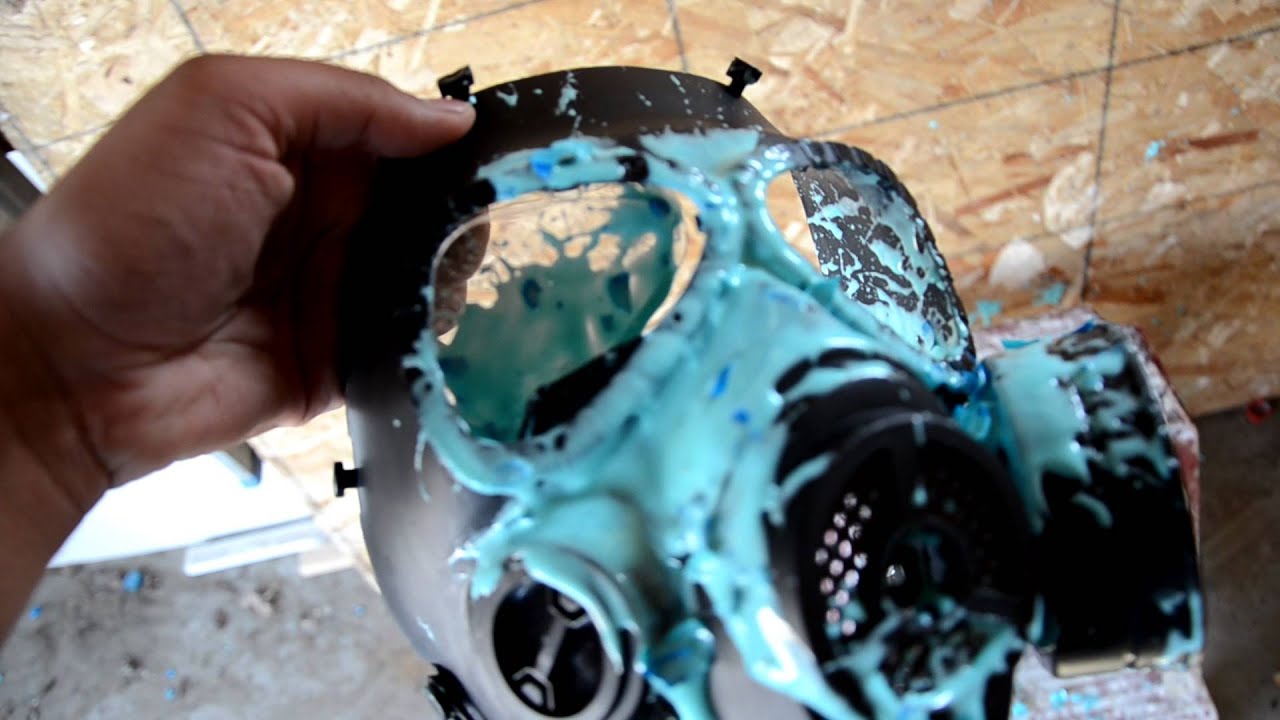 M04 DUMMY PAINTBALL/AIRSOFT GAS MASK WITH FAN test Part 2