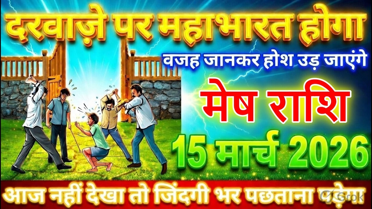 ⚠️ मेष राशि वालों सावधान! 16 मार्च 2026 से दरवाजे पर महाभारत | वजह जानकर होश उड़ जाएंगे 😱