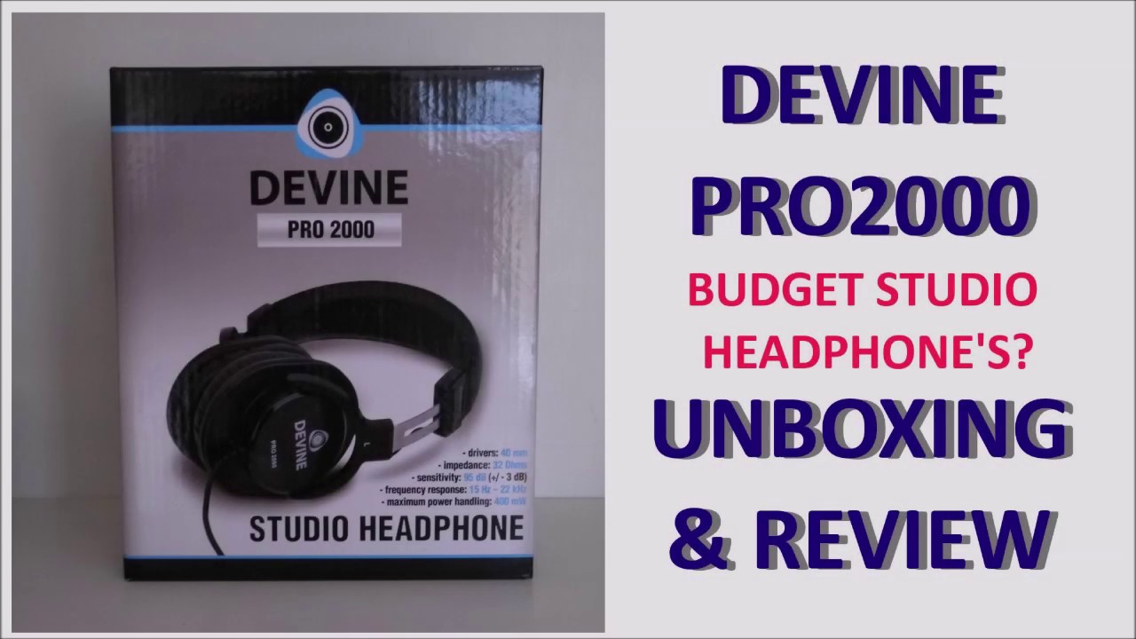 Devine Pro2000 Studio Headphones from Bax Shop - unboxing and review