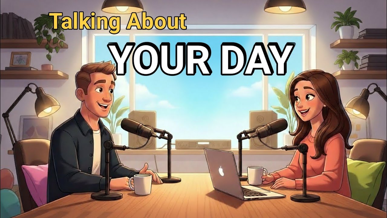 Talking About Your Day in English – English Podcast For Beginners.
