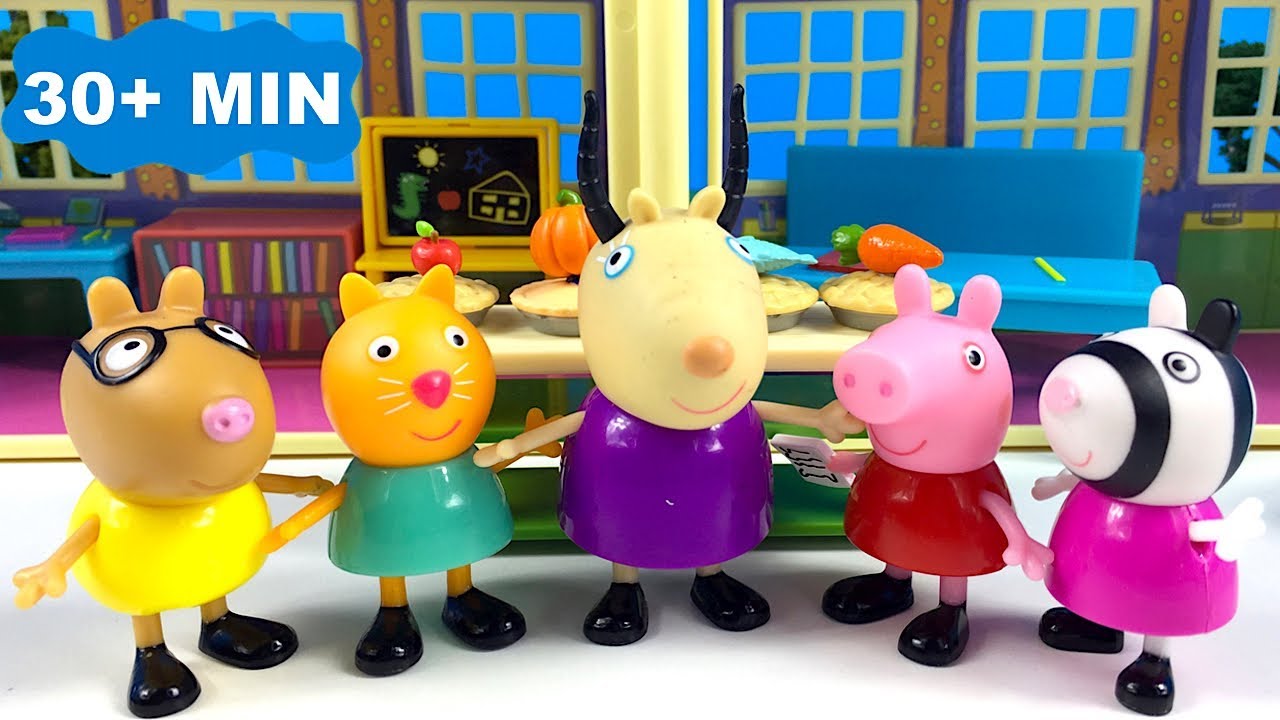 PEPPA PIG JUCARII CU MICUL MAGAZIN ALIMENTAR PATISERIA SI TRASURA PRINTESEI PEPPA