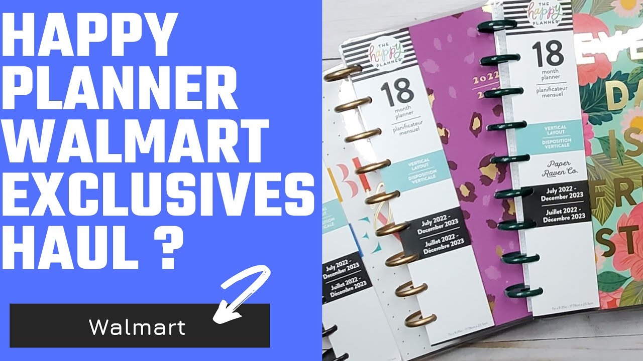 Walmart Exclusive Planners | The Happy Planner | Paper Raven Co.