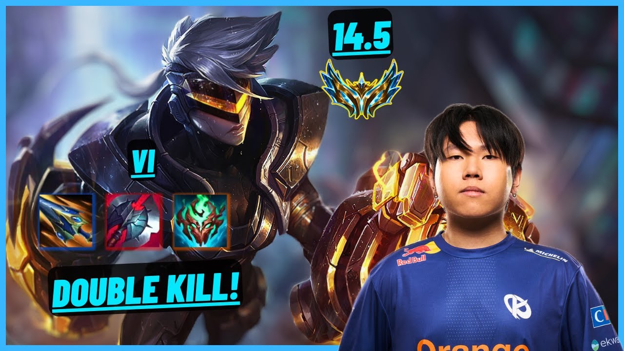 KC BO: VI VS FNC RAZORK: LEE SIN (JGL) DOUBLE KILL - EUW CHALLENGER - PATCH 14.5