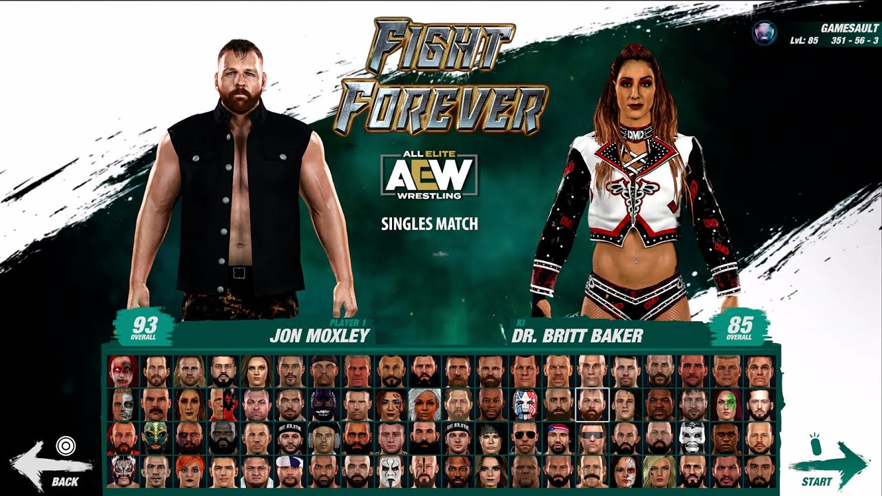 AEW FIGHT FOREVER Video Game - Full Roster PS5/Xbox Concept/Preditcion
