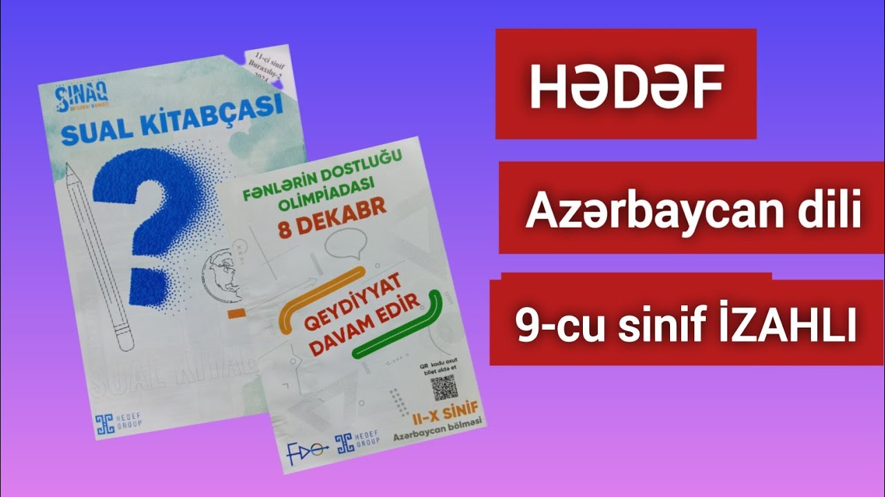 Hədəf buraxılış sınağı | 9-cu sinif Azərbaycan dili izahı