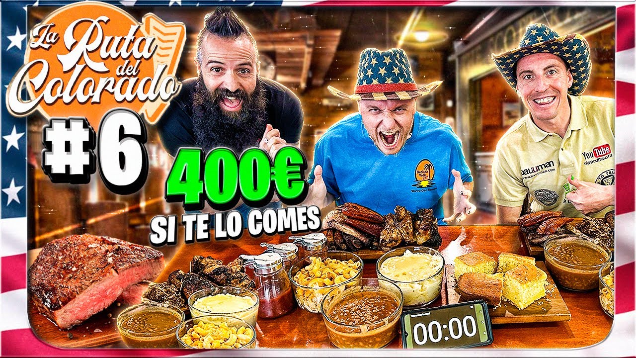 RETO DE BARBACOA GIGANTE EN L. A. ¿Podemos comer todo y ganar 800$? - La Ruta del Colorado ep6
