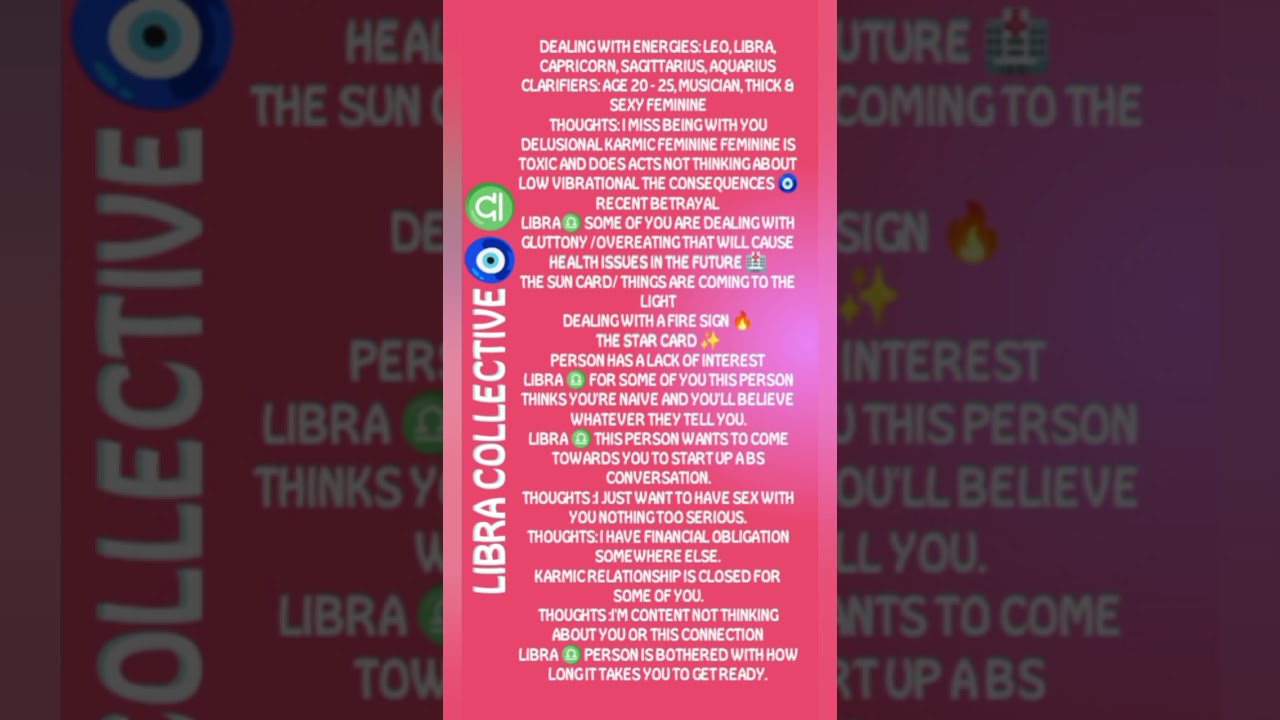 LIBRA COLLECTIVE 🧿♎: WHO'S IN YOUR ENERGY