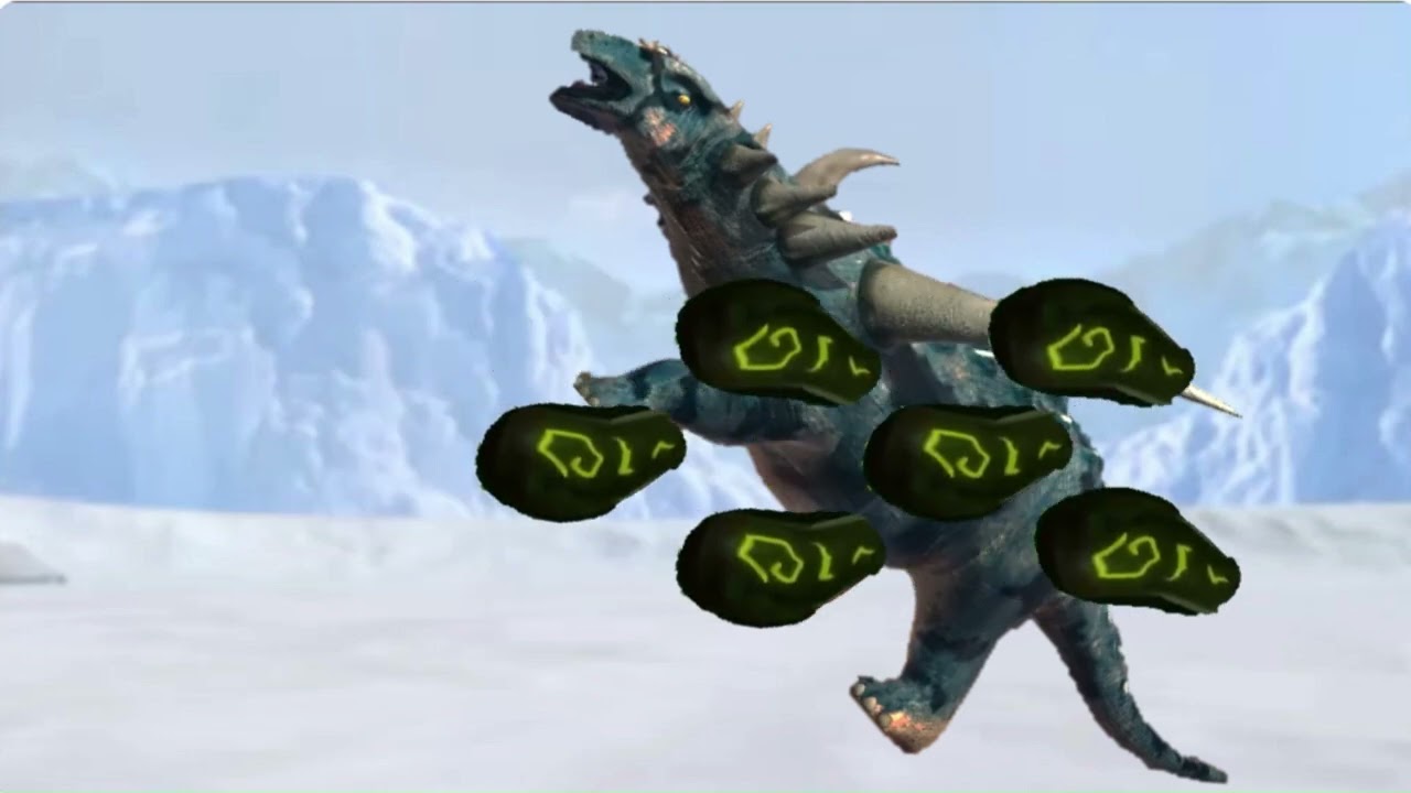 Allosaurus colosseum vs sauropelta (Dinotuber Battle Mutiverse) GD1
