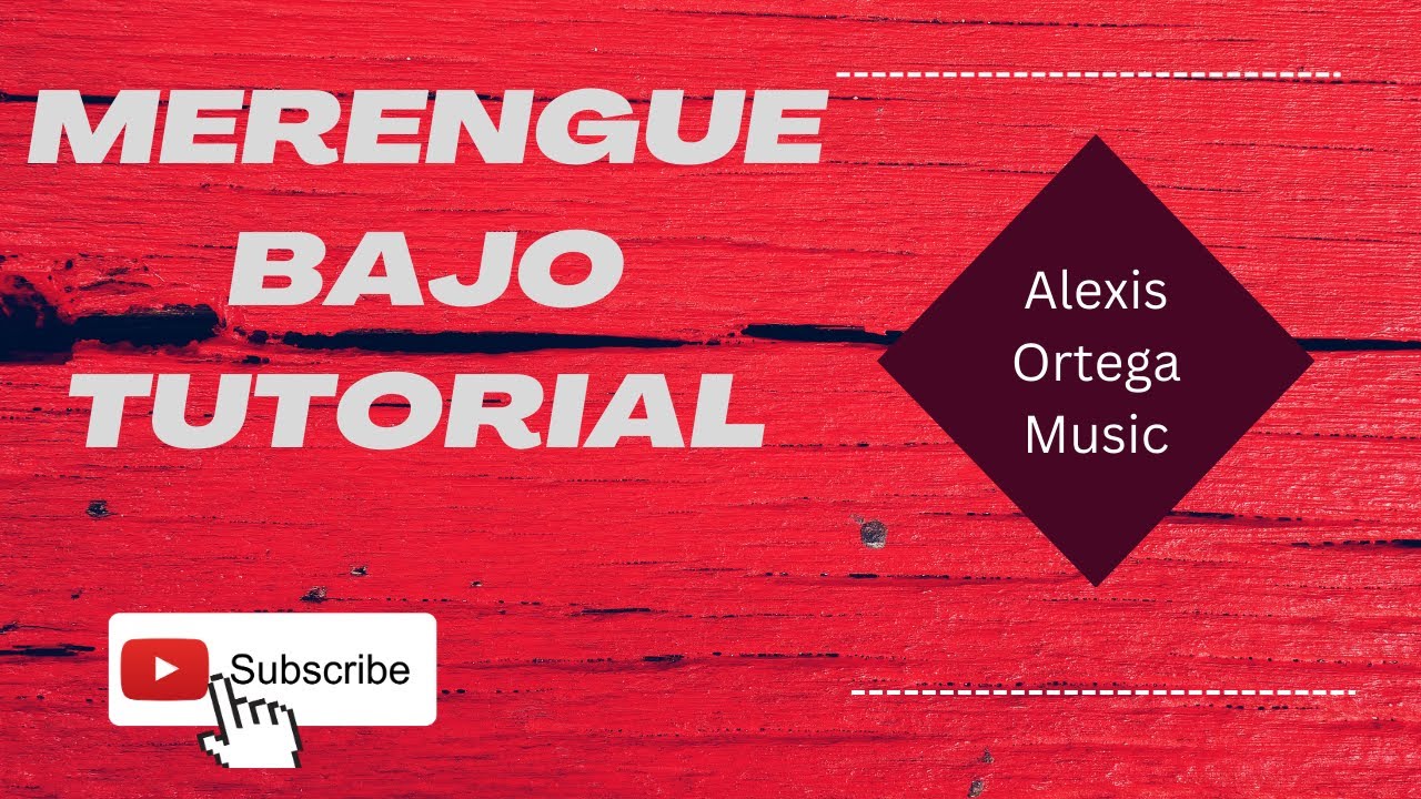TUTORIAL BAJO DE MERENGUE PARA PRINCIPIANTES