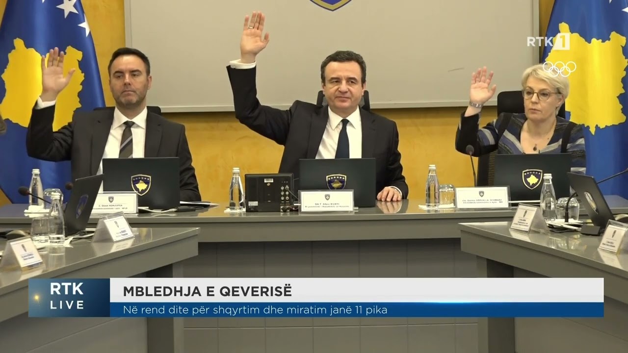 Mbledhje e Qeverisë së Kosovës  20.02.2026