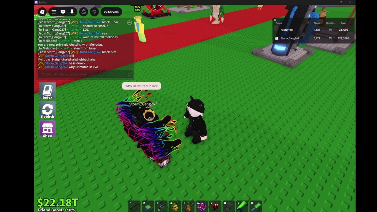 trading/stealing in public server's best steal today raidoactive los 25  170m #sab