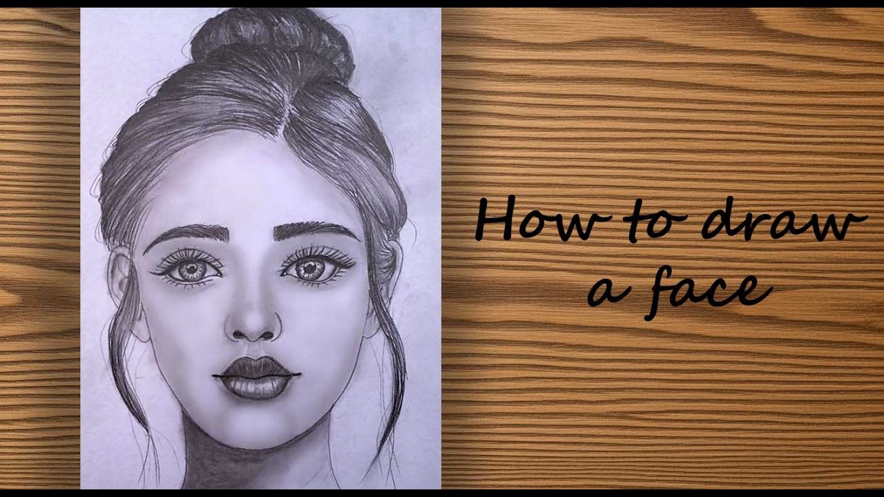 How to draw a face