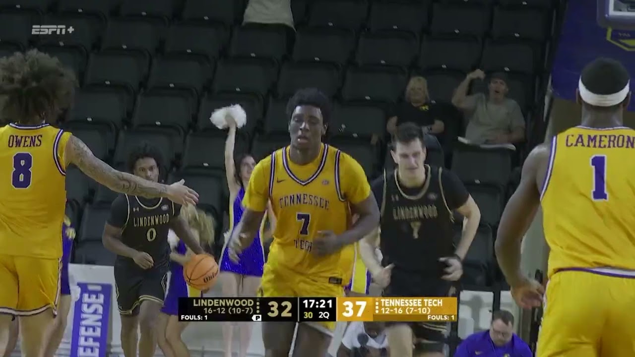 Highlights: 2/21/26 Tennessee Tech Men's Basketball vs Lindenwood