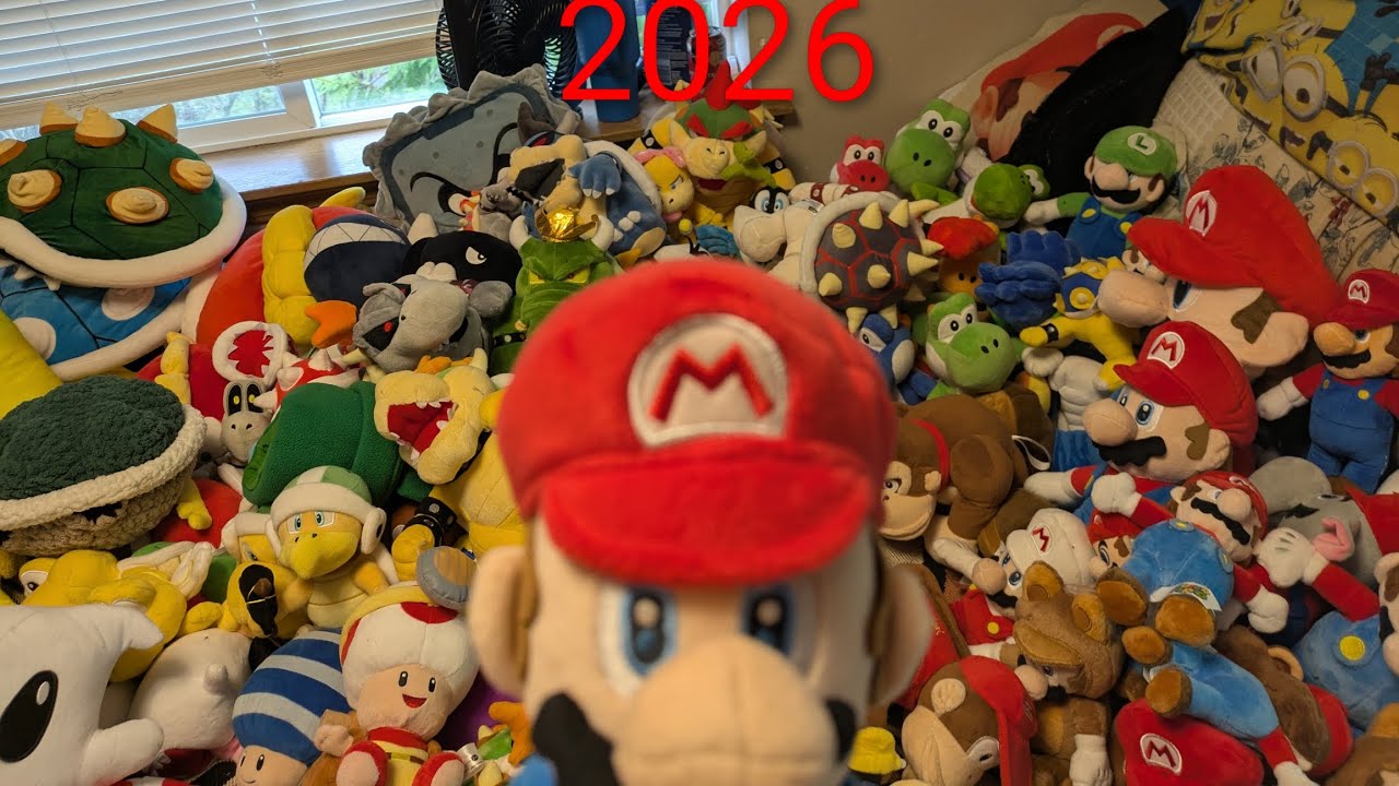 Super Mario plush collection 2026