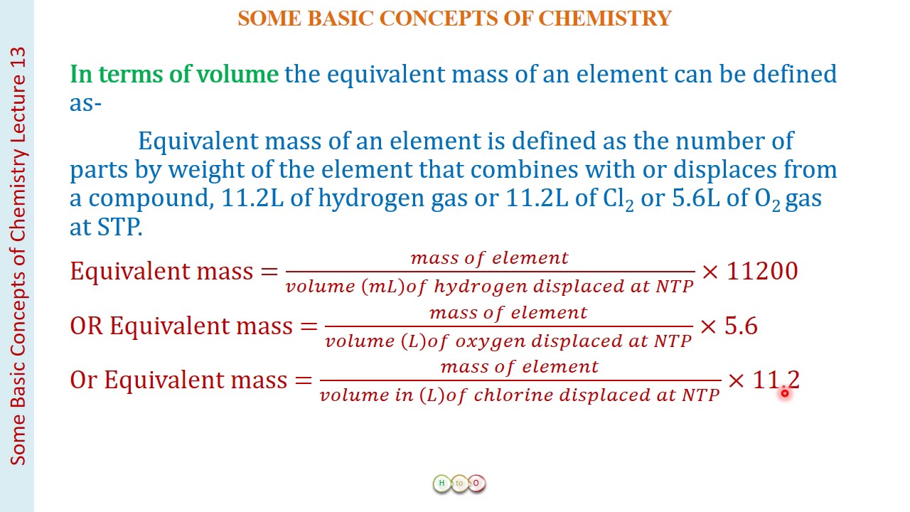 EQUIVALENT CONCEPT, NORMALITY /SOME BASIC CONCEPTS L-13/Dr RITU JOHAR