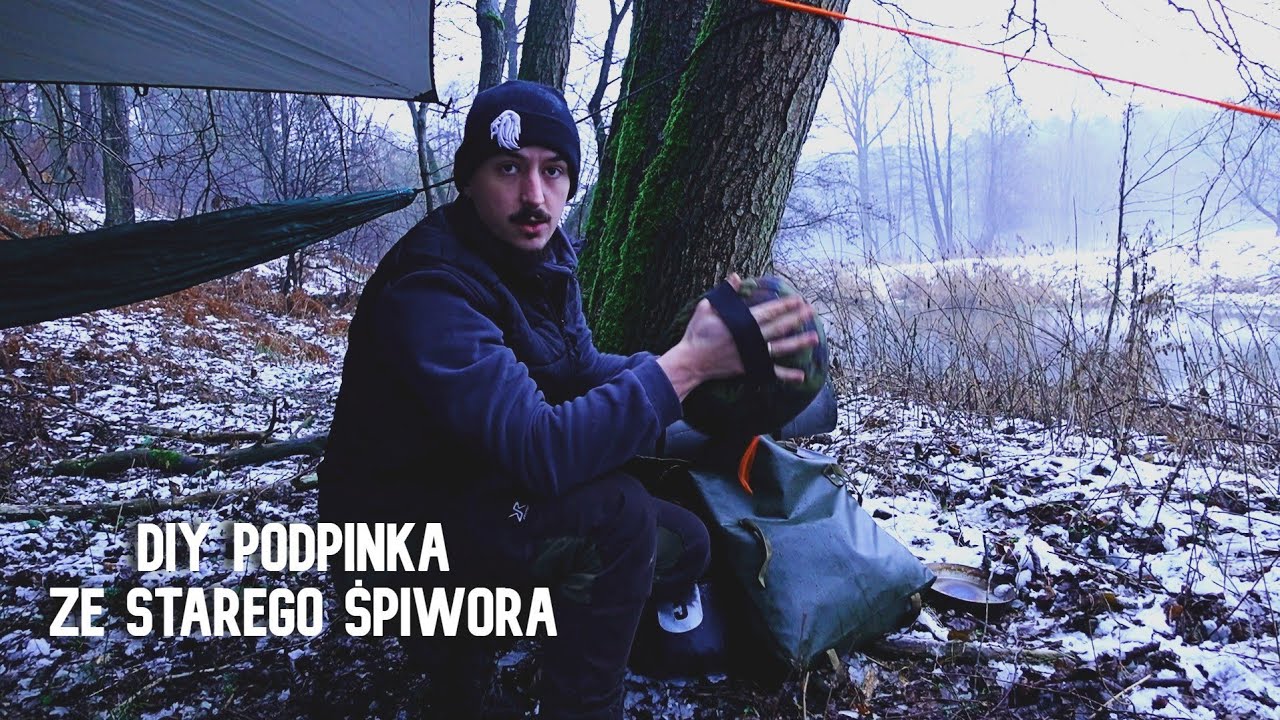 Noc w hamaku i podpinka ze starego śpiwora! (Problem z ogniem)