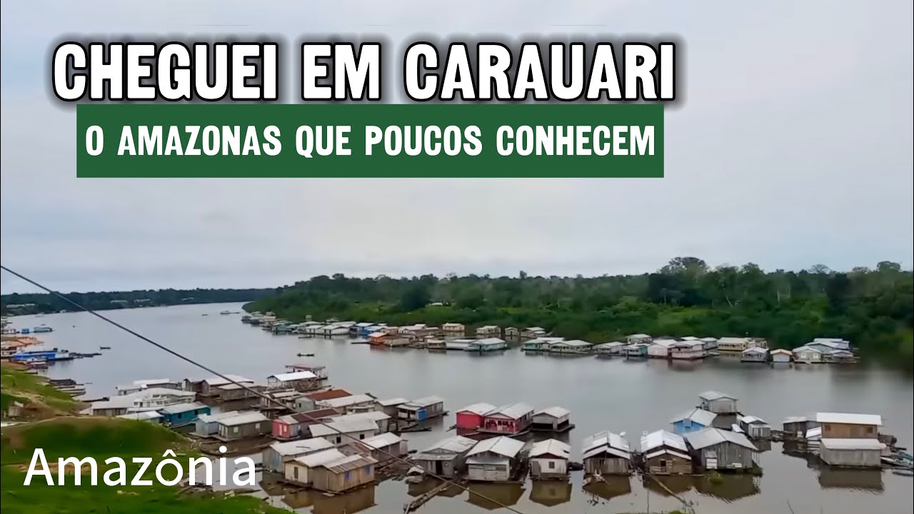 Cheguei em Carauari, no extremo da Amazônia! Onde metade das casas são flutuantes.  