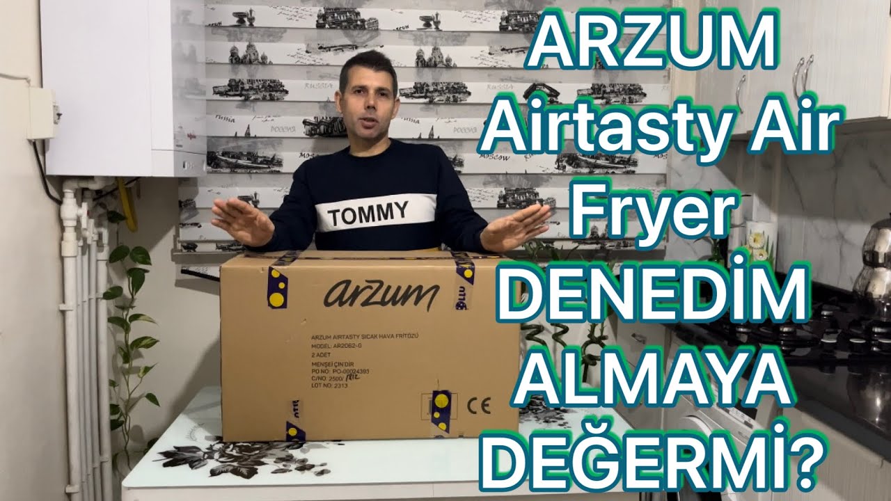 ARZUM AR2062-G Airtasty Air Fryer Sıcak Hava Fritözü Kutu açma ve İnceleme #airfryer #yemek #keşfet