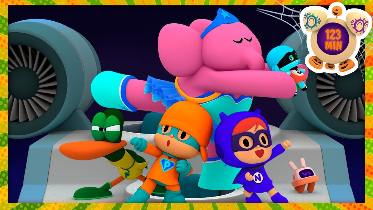 🎬 POCOYO E NINA - O Poder Dos Super-heróis [123 min] | DESENHOS ANIMADOS para crianças