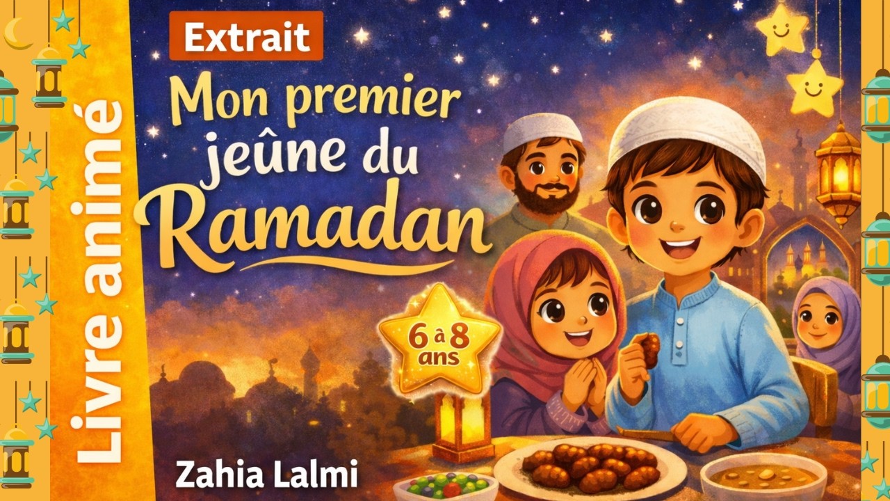 🌙 Mon premier jeûne du Ramadan… un moment plein d’émotion | Histoire pour enfants (6–8 ans)