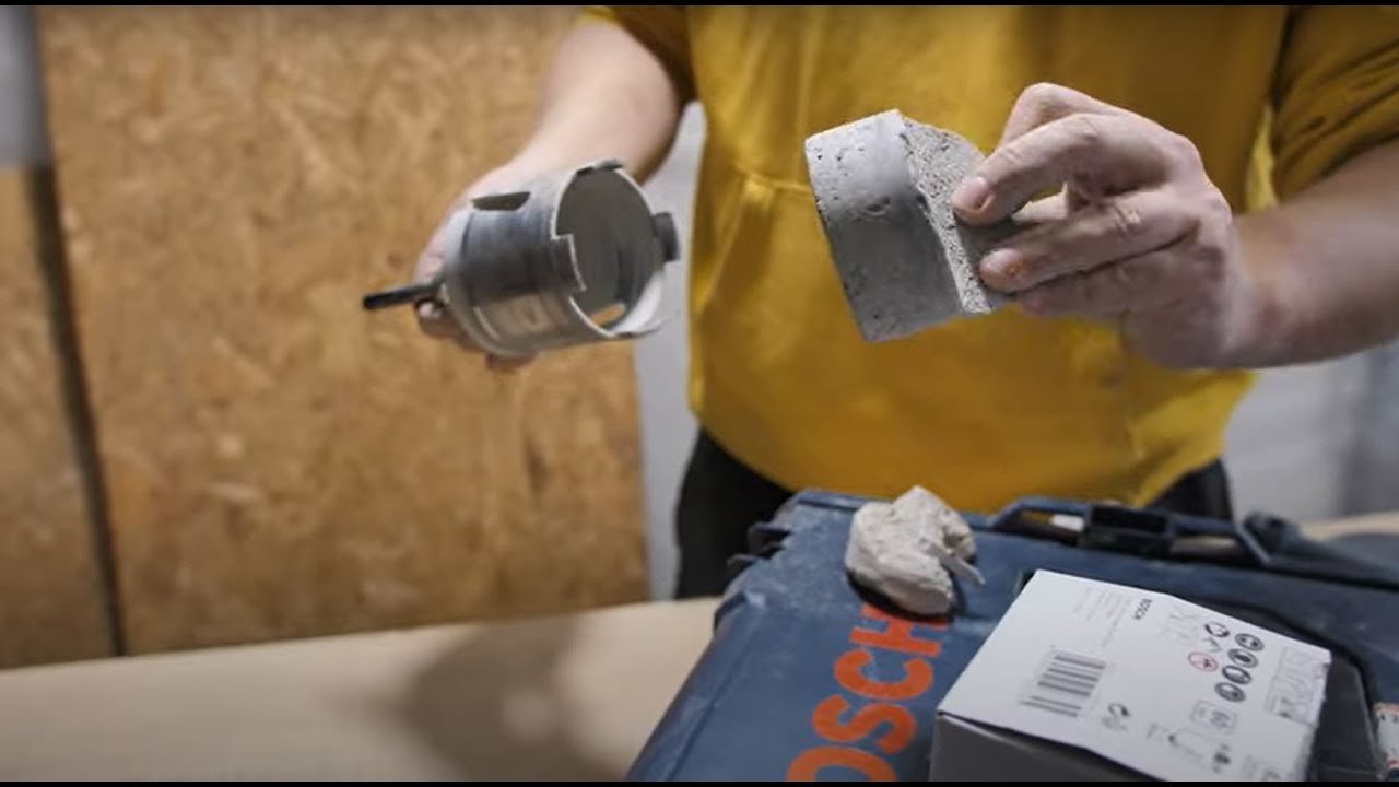 Vrtací korunka pro elektro krabičky do železobetonu