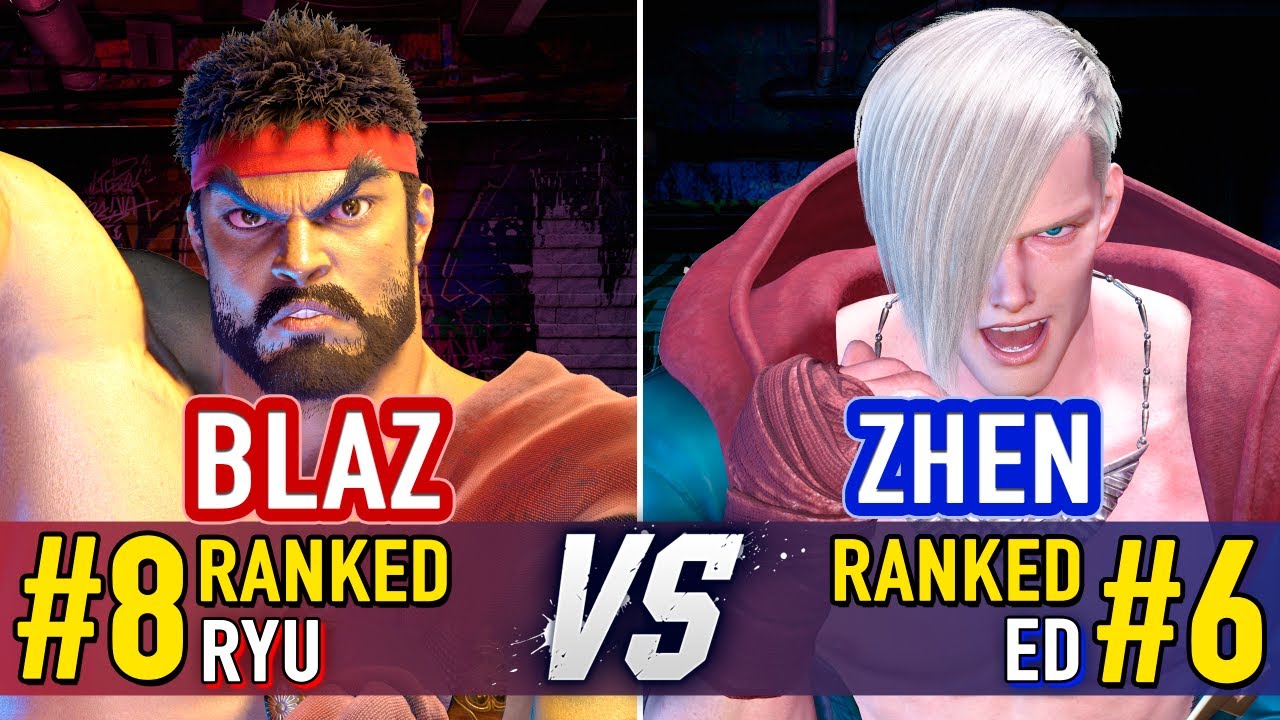 SF6 🤜 Blaz (#8 Ranked Ryu) vs Zhen (#6 Ranked Ed) 🤛 SF6 High Level Gameplay