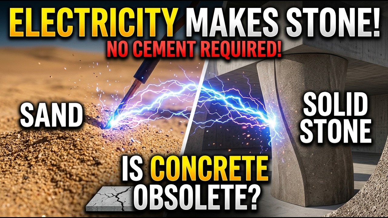 Electricity Turns Sand Into Solid Stone. No Cement Required. Could Concrete Become Obsolete?