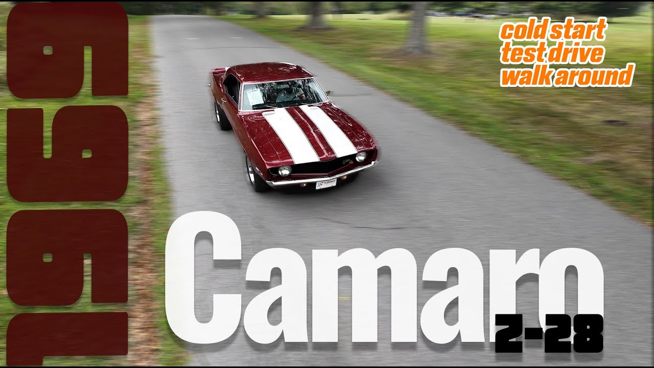 1969 Camaro Z/28 X33 бордовый металлик, 302 V8, 4-ступенчатая коробка передач, коллекционный масл...