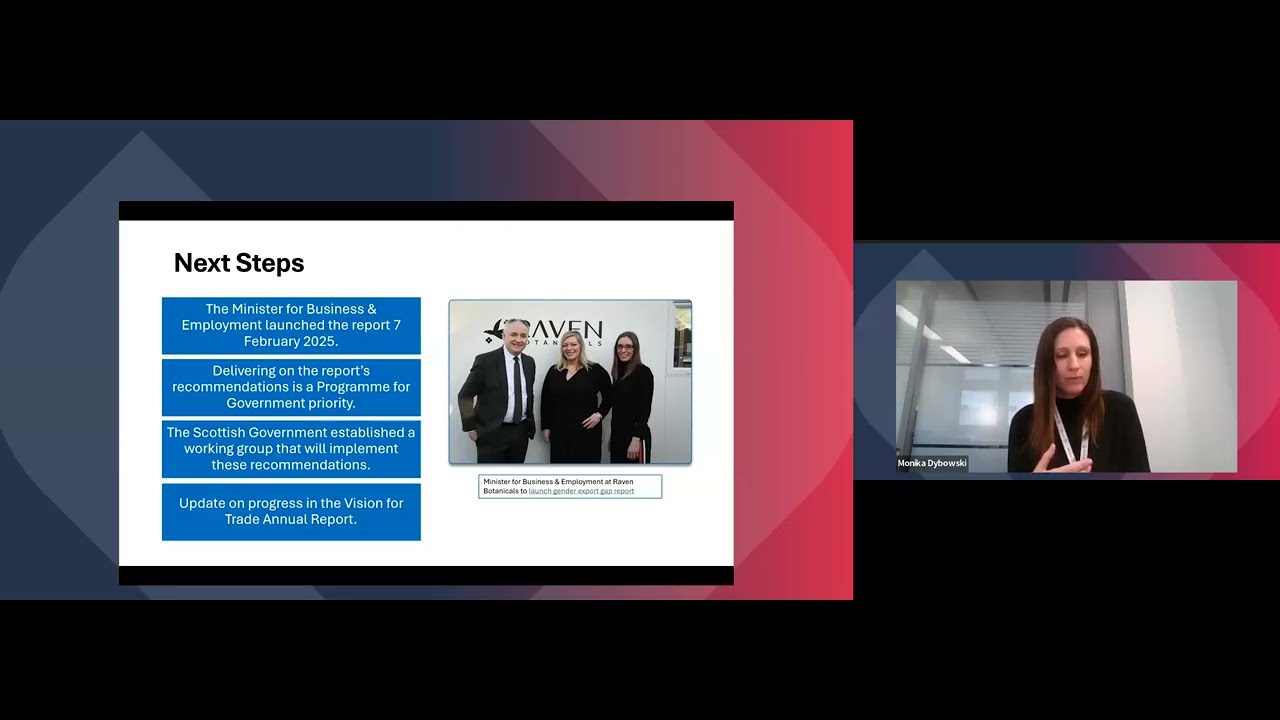 Closing the gender export gap: evidence from Scotland and beyond