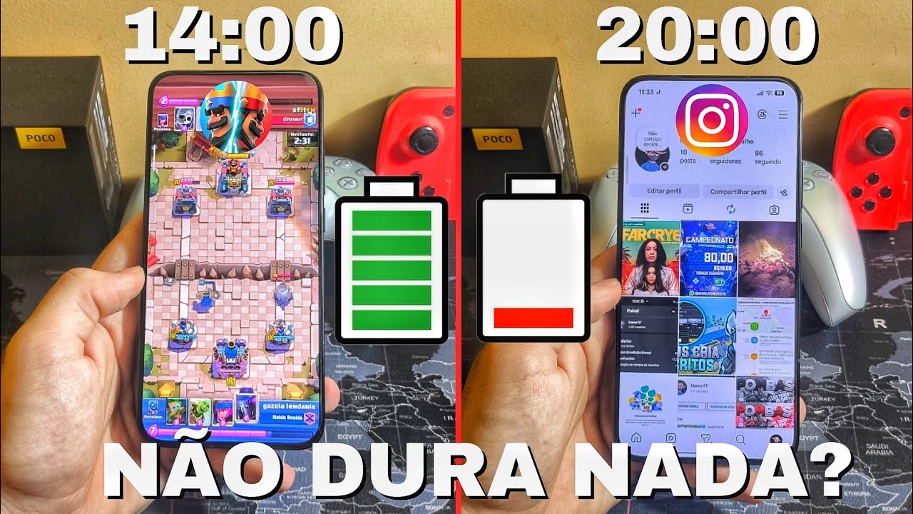 A BATERIA DO POCO F7 É COMPLETAMENTE RUIM? (teste de bateria no dia a dia)