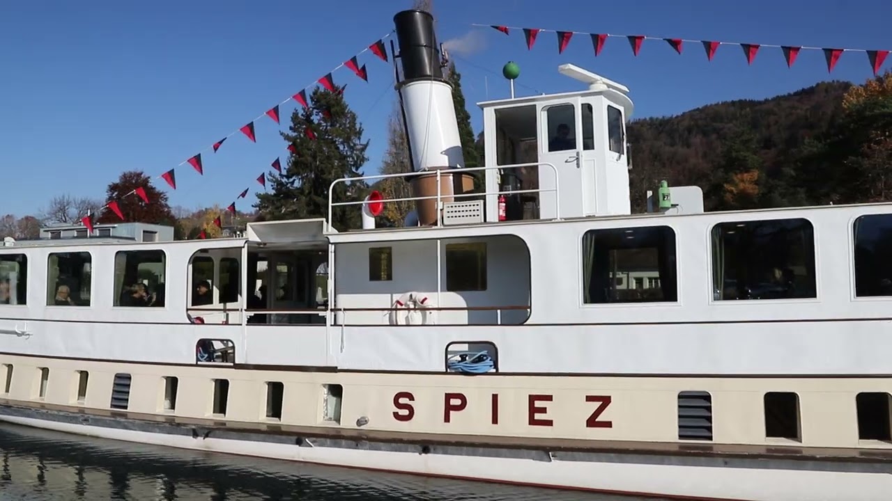 Ausfahrt Dampfschiff SPIEZ am 08.11.2025 in Thun