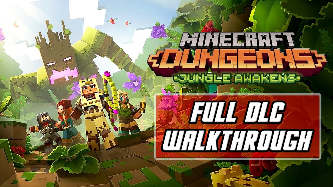 Minecraft Dungeons: Jungle Awakens DLC - Gameplay Full Walkthrough (XBOX ONE X)