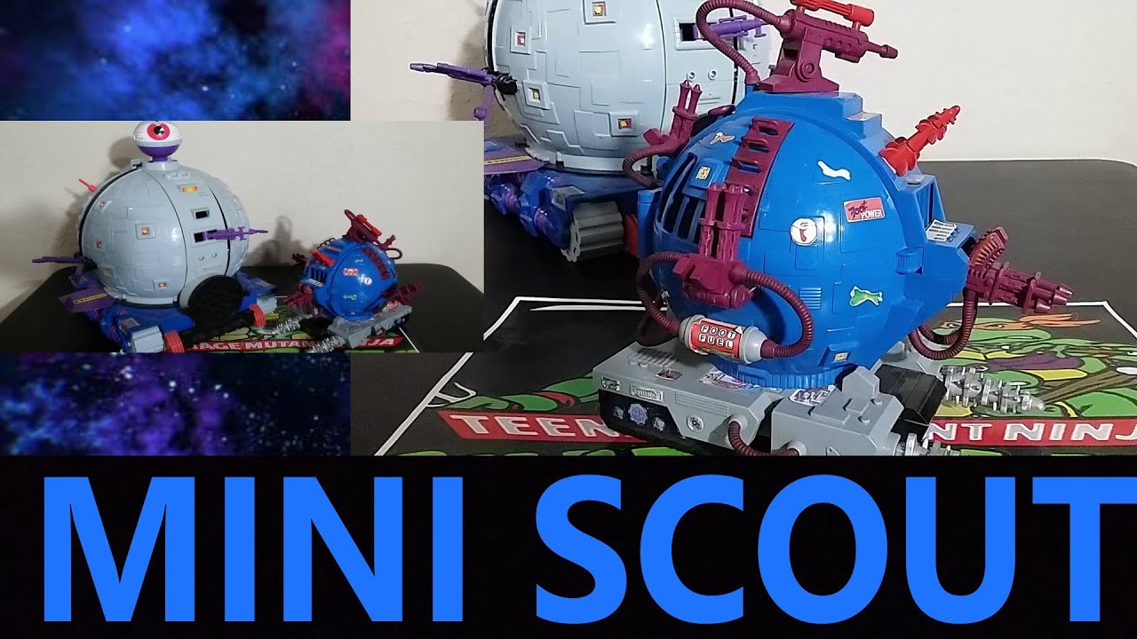 RETRO-WED: 1993 TECHNODROME SCOUT MINI VERSION TMNT TEENAGE MUTANT NINJA TURTLES