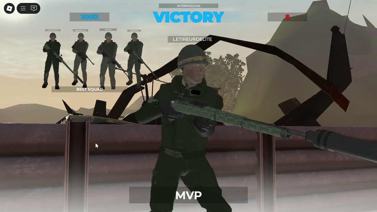 playing Rolling Thunder| the most realistic  1st person shooting game  on Roblox:Mouhou