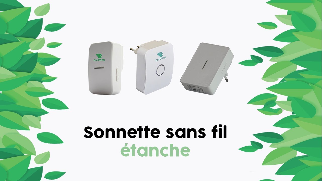 Sonnette sans fil étanche pour l'extérieur