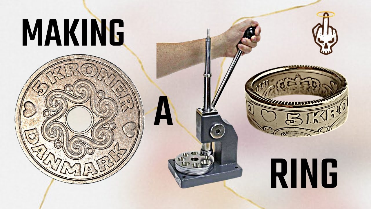 How to make a shiny ring from Danish 5 Kroner coin