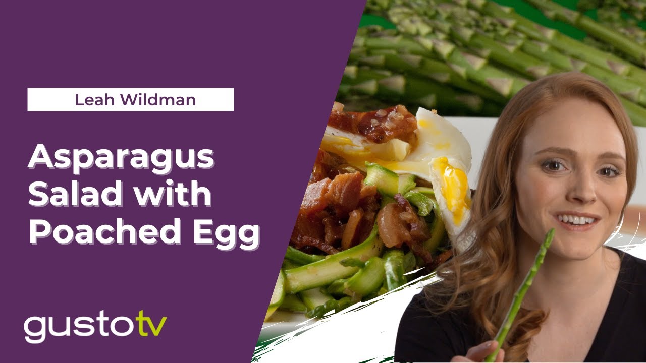 Asparagus Salad with Poached Egg | A is for Apple