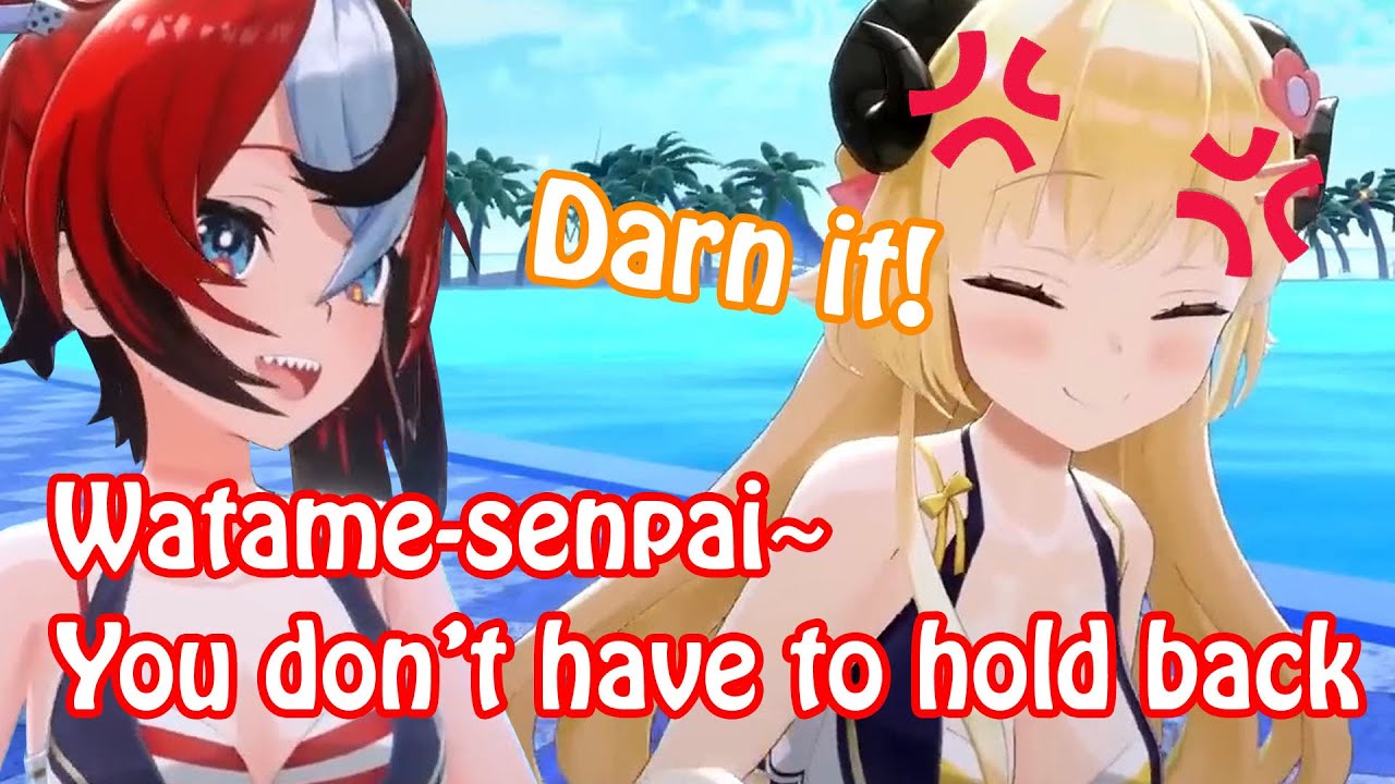 Watame Cute Reaction When Teased & ShishiWata Power 【Hololive】