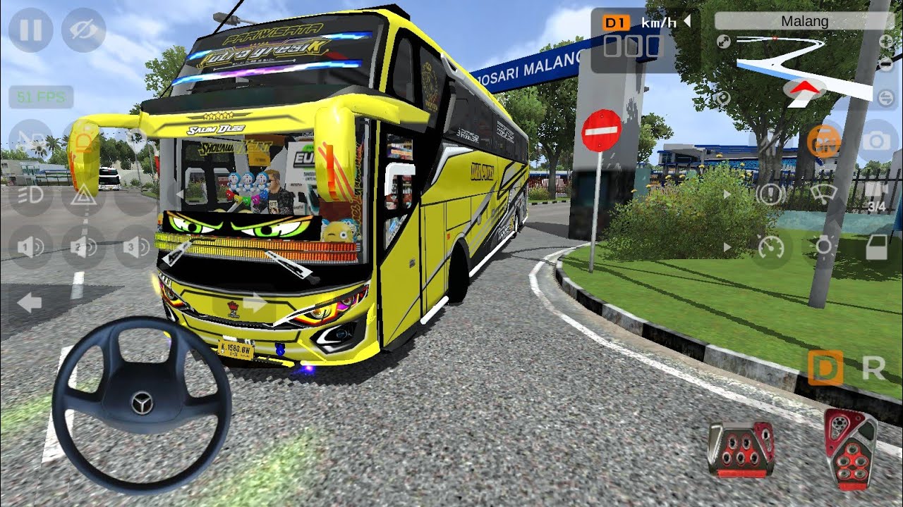 BUS DUA PUTRA Employee Gathering ke Batu Malang | BUSSID Full Perjalanan